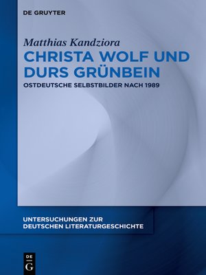 cover image of Christa Wolf und Durs Grünbein